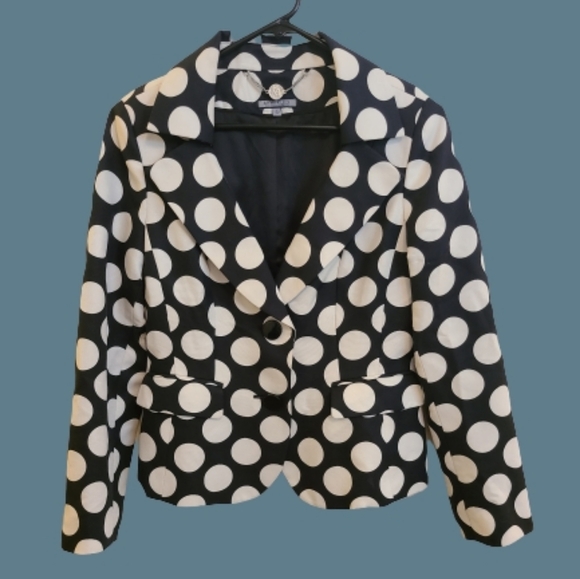 Anne Klein Polka Dot Blazer